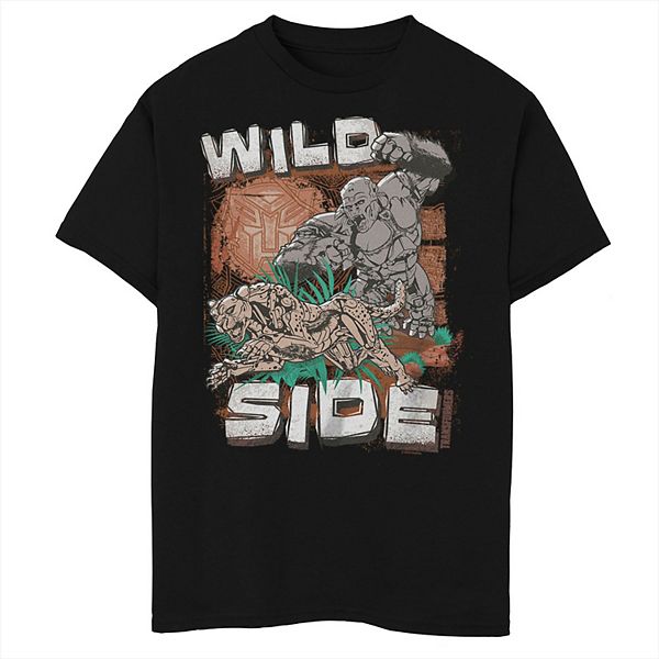 

Футболка с принтом в археологическом стиле Transformers Rise of the Beasts Wild Side для мальчиков 8-20 husky Licensed Character