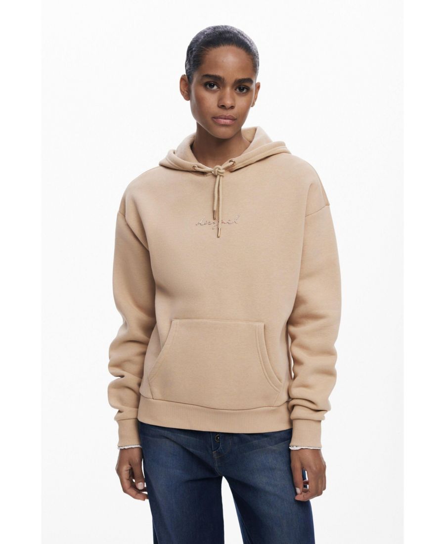 

Женская базовая толстовка с логотипом Desigual, beige