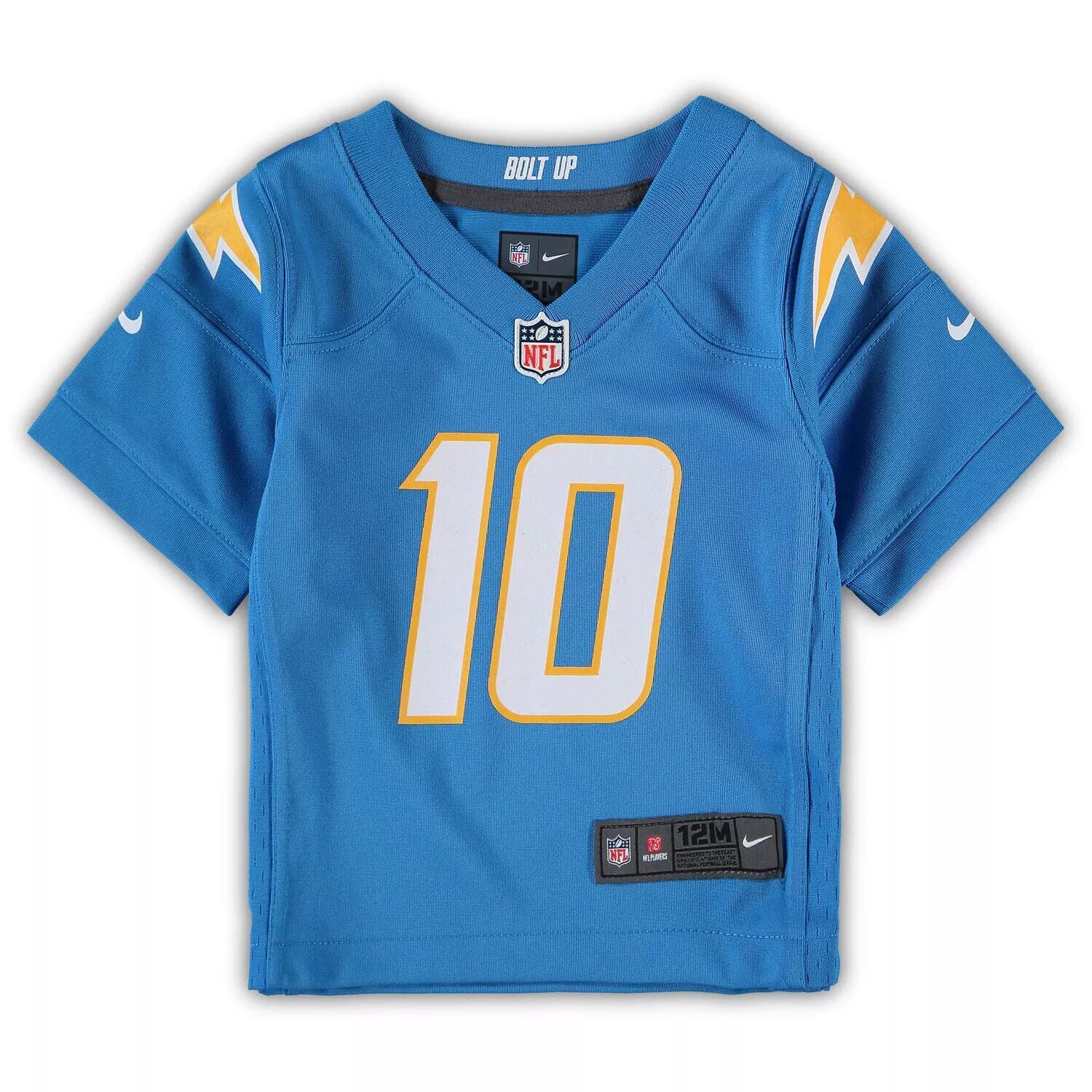 Детская игровая майка Nike Justin Herbert Powder Blue Los Angeles Chargers Nike — фото 2