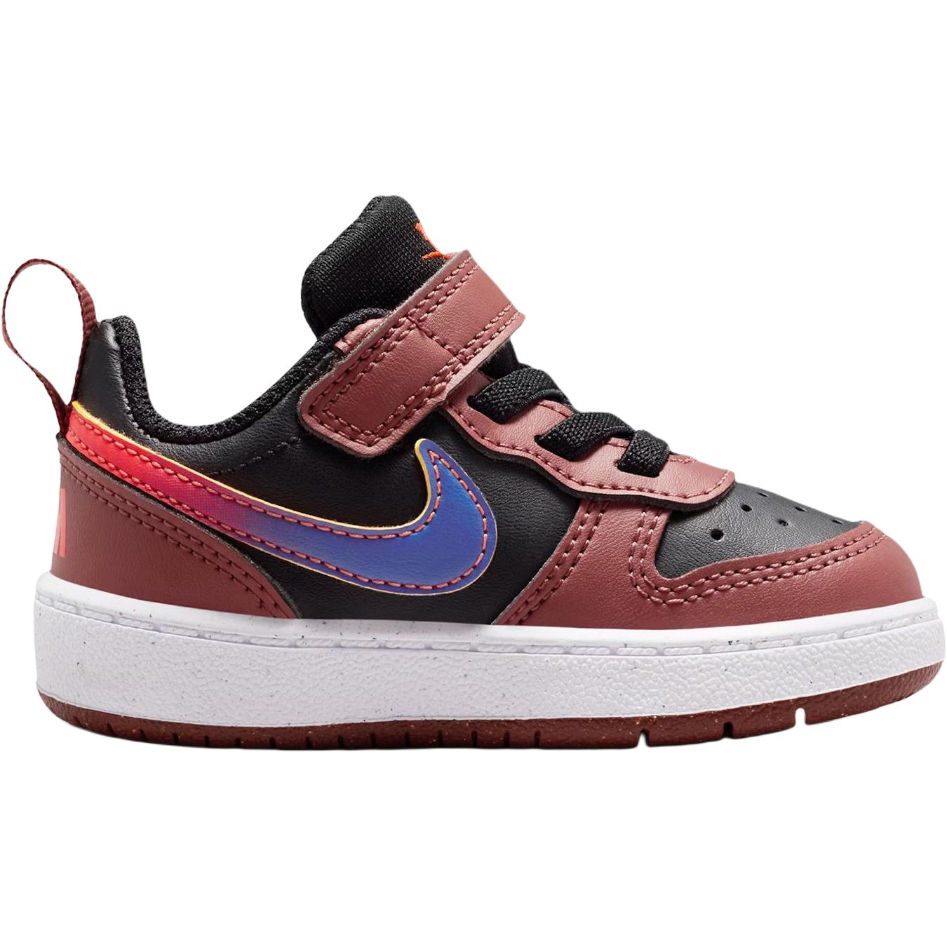 Nike Court Borough Low top детские ботинки черный красный Infant And Toddler — фото 3