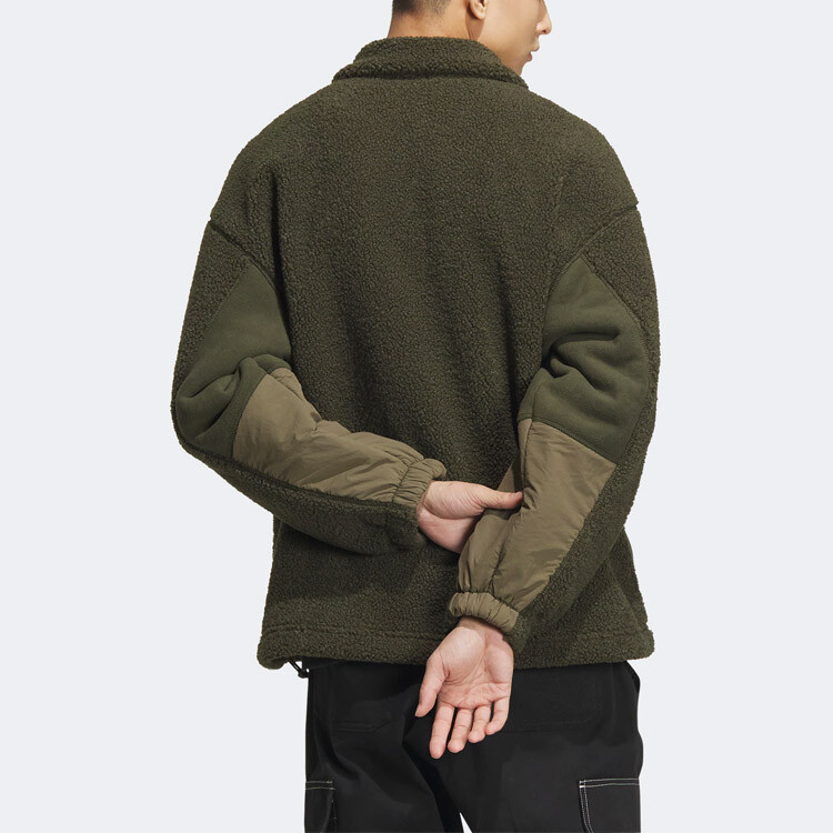 Бархатная куртка мужская Night Sky Cargo Green Adidas Originals, зеленый — фото 4