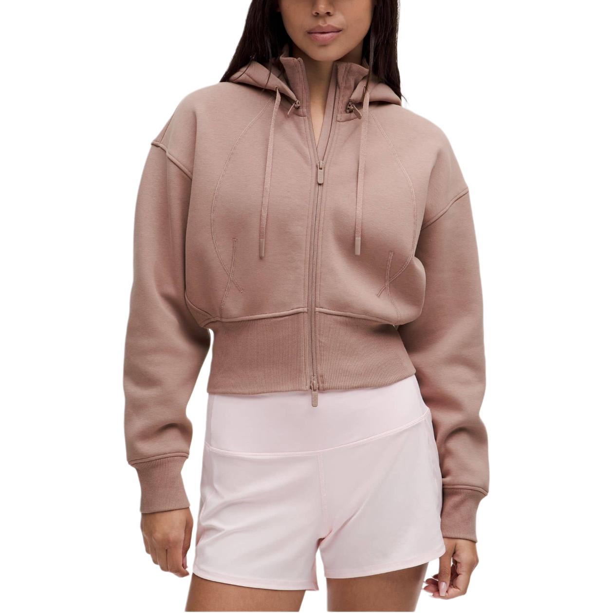 

Женская плюшевая флисовая куртка Lululemon, twilight rose/twrs