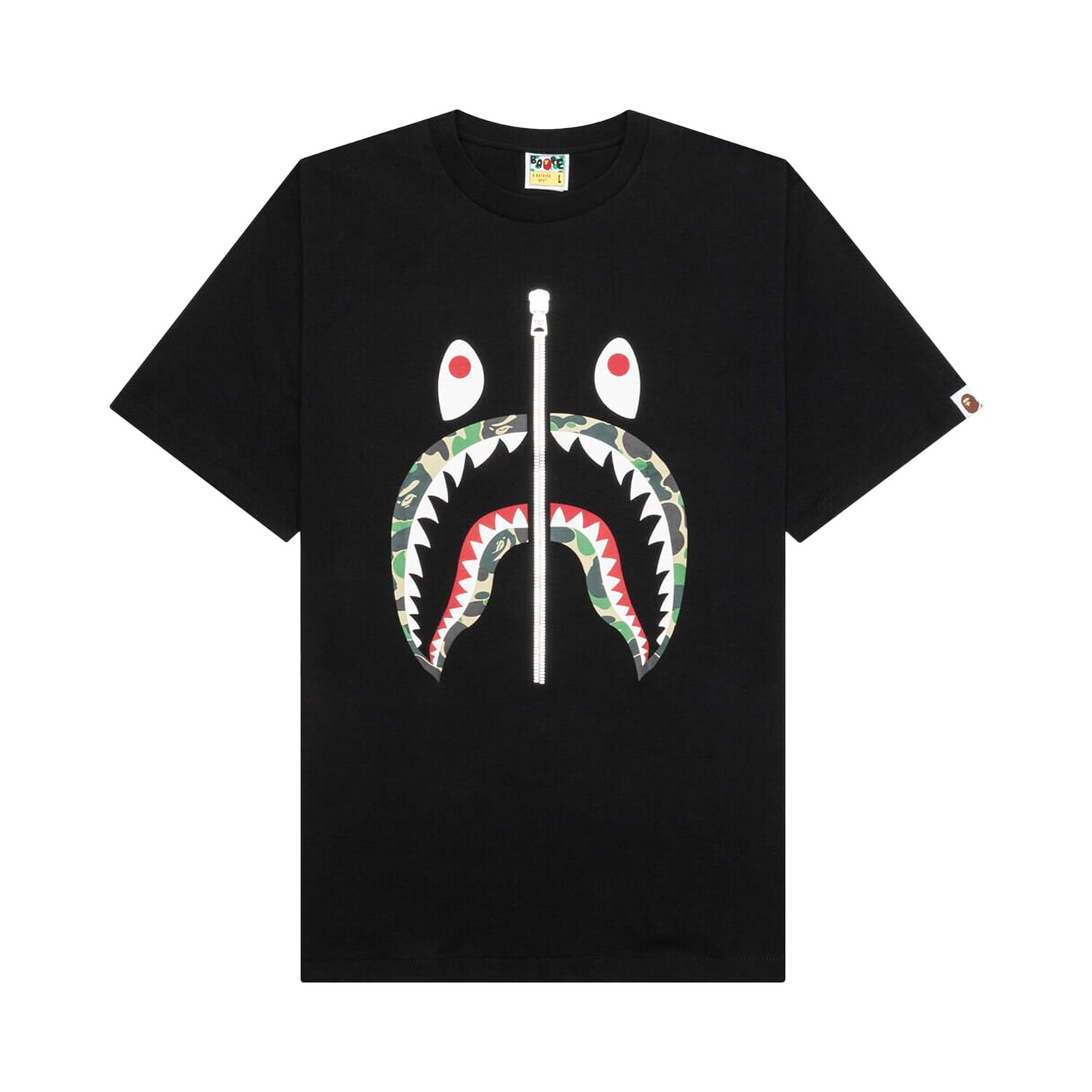 

Футболка BAPE ABC Camo Shark, Черный/Зеленый
