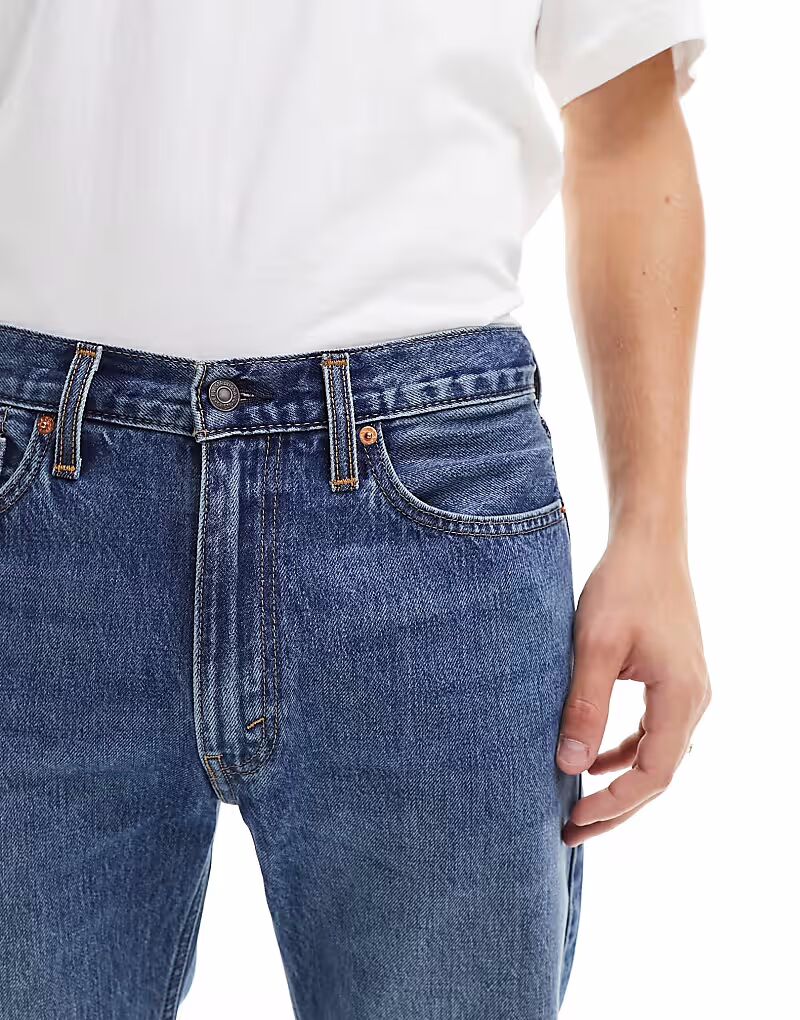 Джинсы 555 '96 свободного прямого кроя средне-синего цвета Levi'S — фото 4