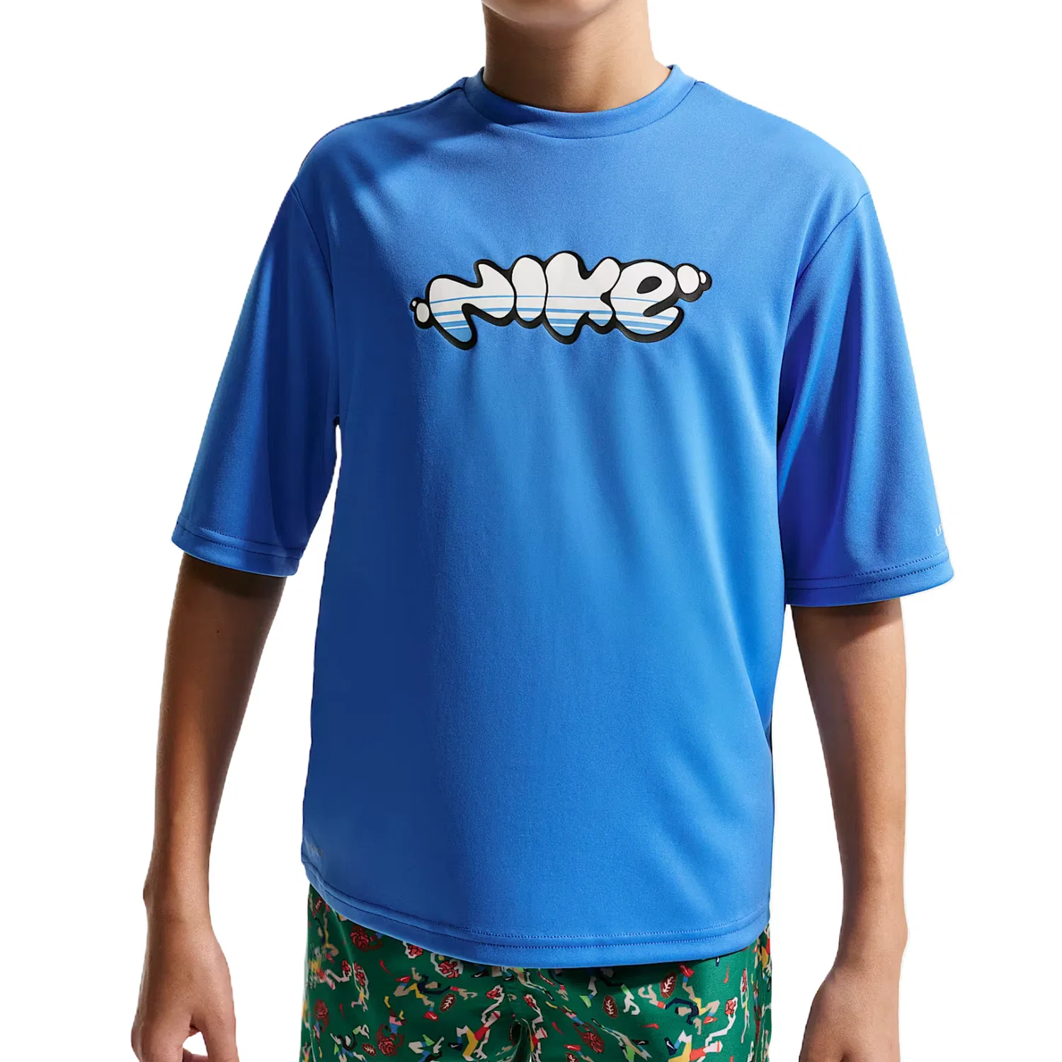 Футболка детская Quick Dry Dri Fit Nike, Crystal Blue/University Blue/Dust Photon/White