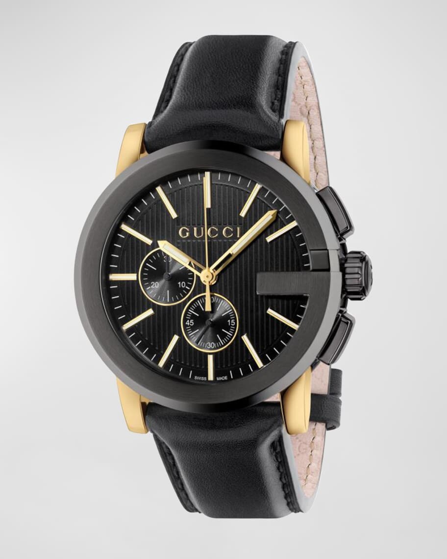 

Мужские кожаные часы G-Chrono диаметром 44 мм Gucci