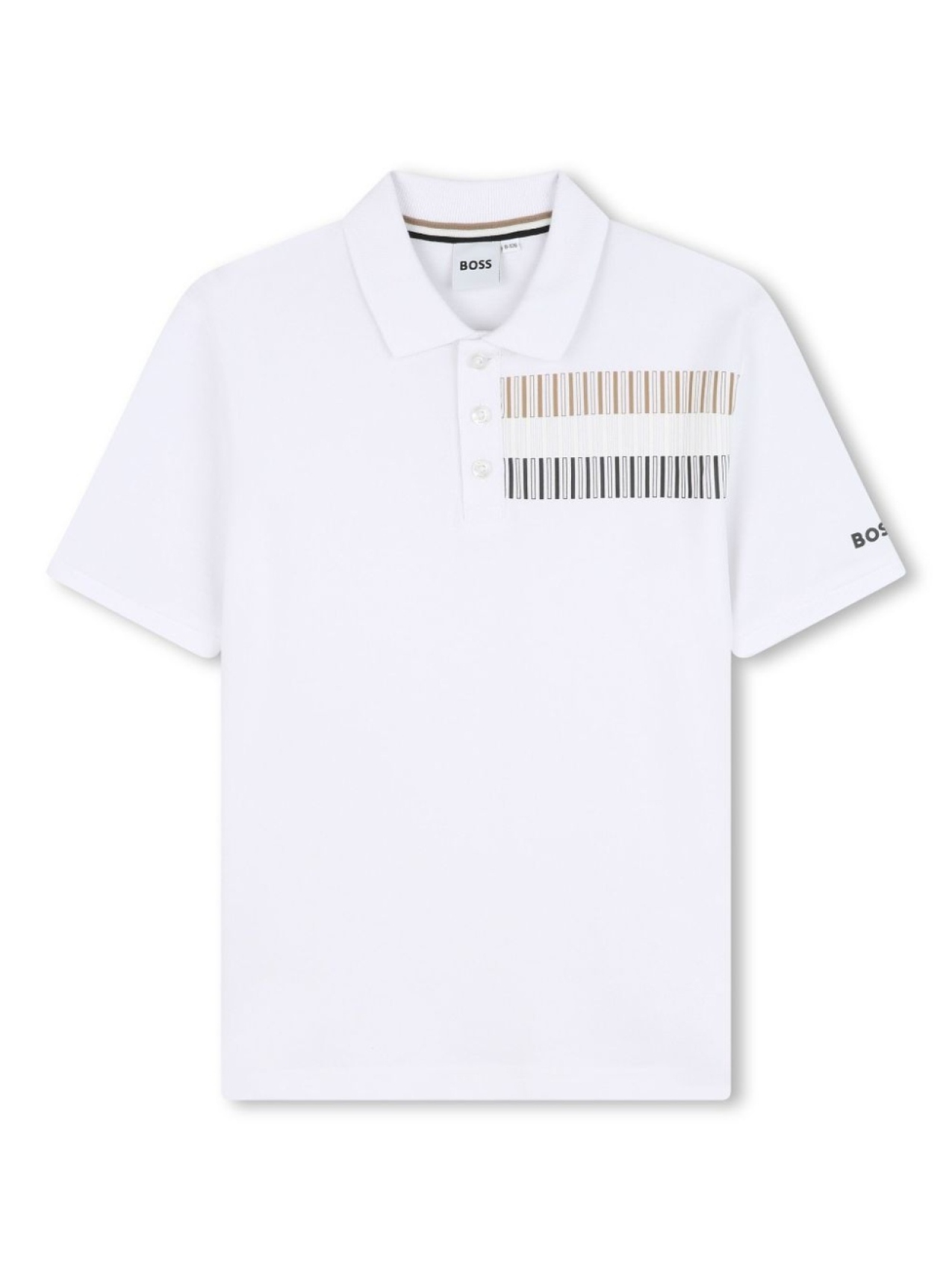 

BOSS Kidswear рубашка поло с короткими рукавами, белый
