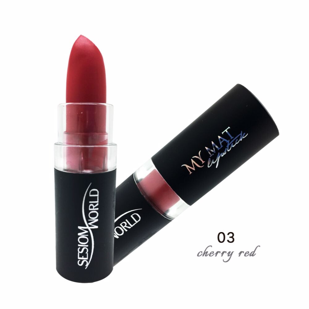 

Губная помада Barra De Labios My Mat Matte Sesiom World, цвет 03 cherry red