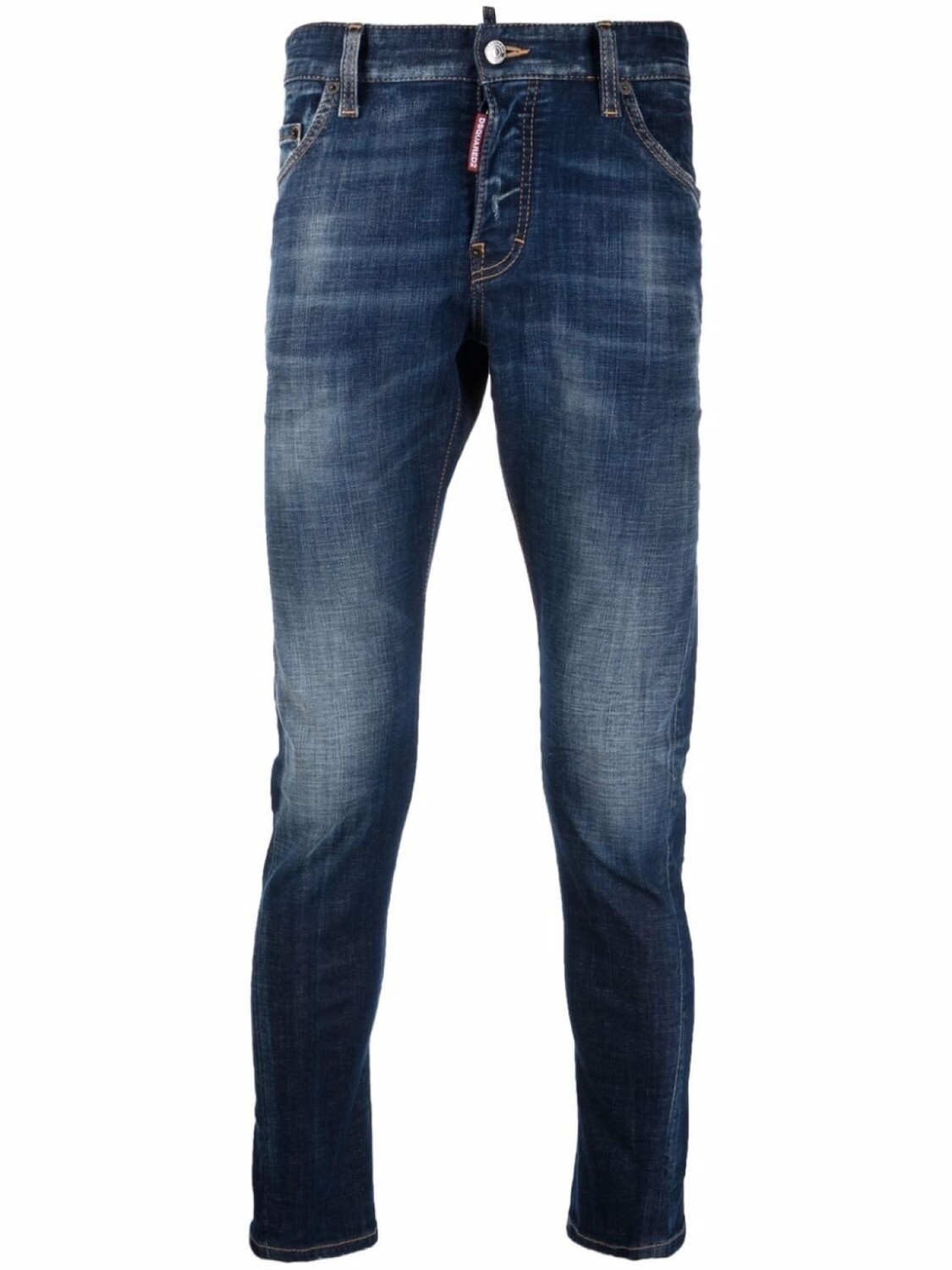 

Dsquared2 джинсы с нашивкой-логотипом, синий