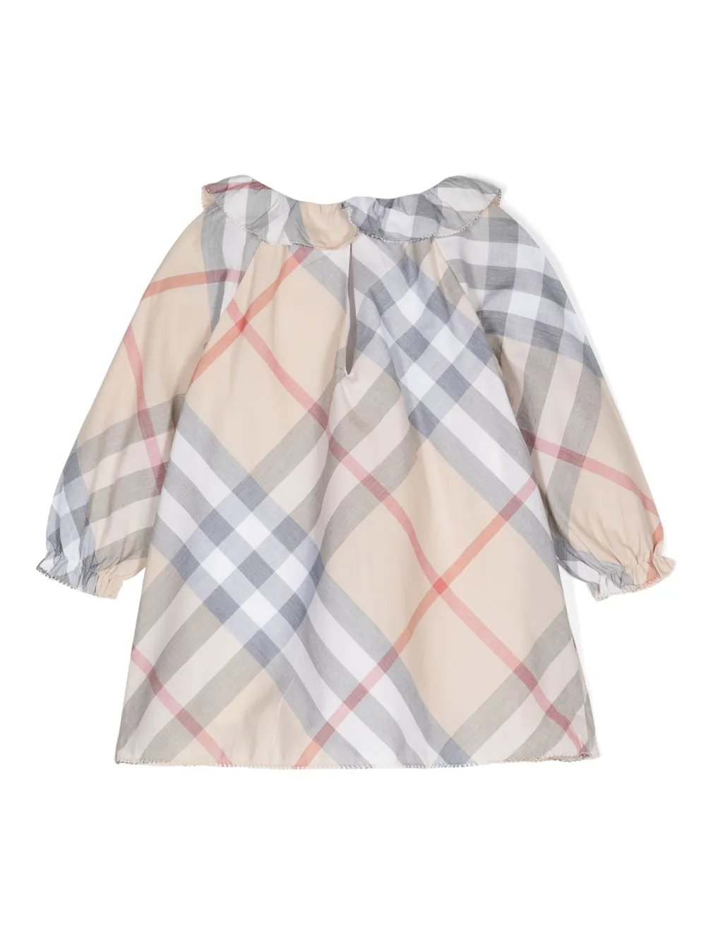 Комплект из платья и блумеров BURBERRY KIDS, нейтральный — фото 2
