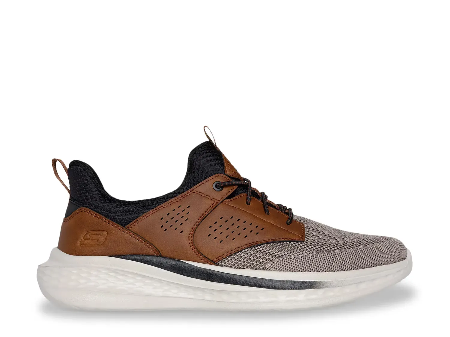 Кроссовки Relaxed Fit Slade Breyer - мужские Skechers, Black/Brown/Taupe — фото 3
