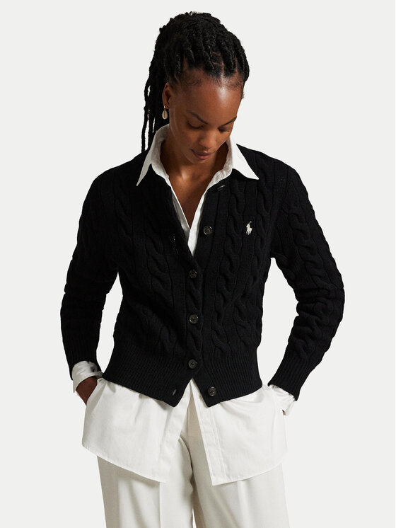 

Кардиган slim fit 211972104005 Polo Ralph Lauren, чёрный