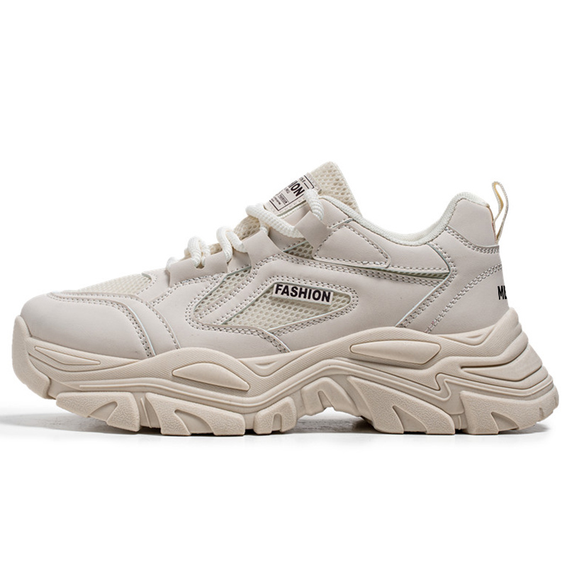 

Medd Мужские бежевые кроссовки лоу-топ с массивной подошвой, цвет Beige