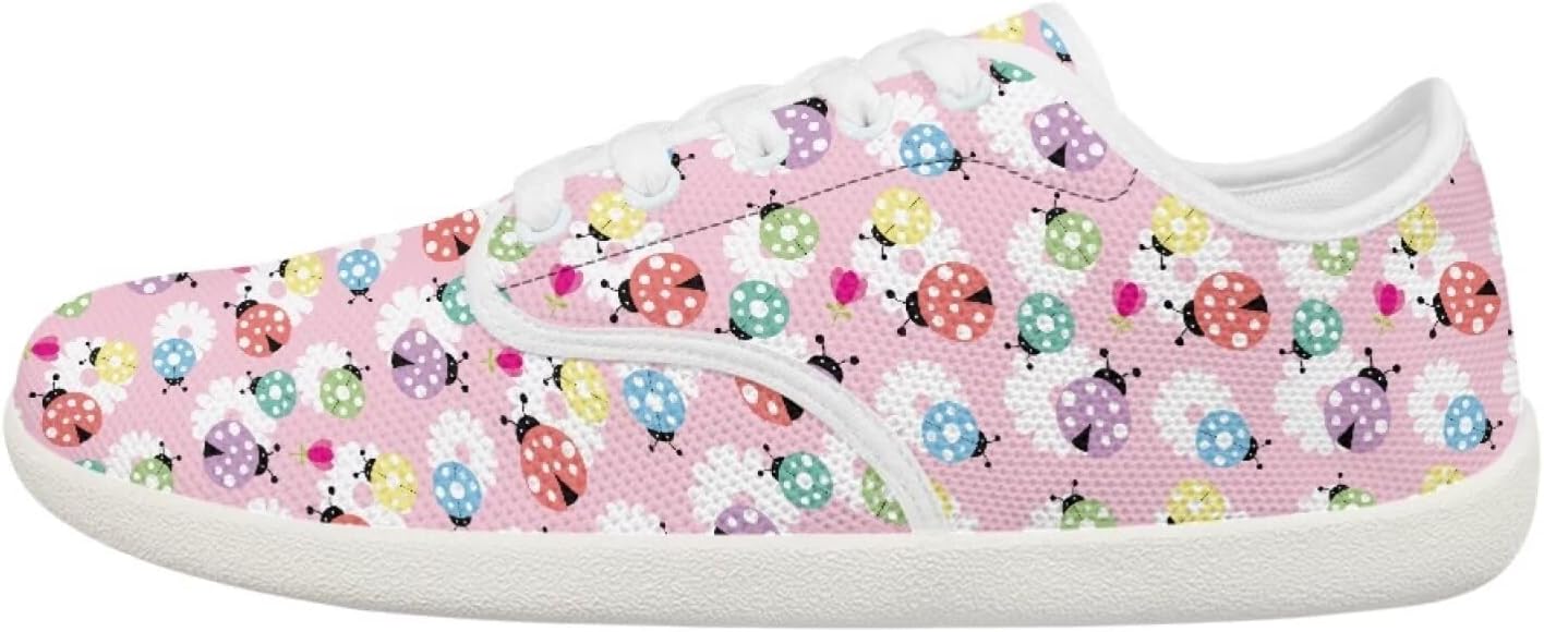 

Кроссовки Forchrinse с принтом цветных яиц для женщин, счастливая Пасха, обувь для босых ног, минималистичные кроссовки для мужчин, обувь с широким носком Zero Box для повседневной носки, Colorful Ladybug