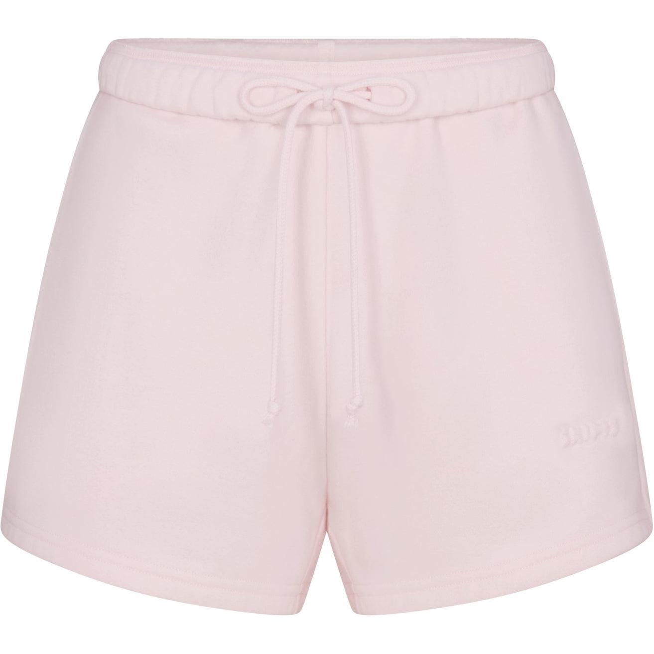 

Skims Хлопковые флисовые классические шорты Casual женские BARELY PINK/Светло-розовый