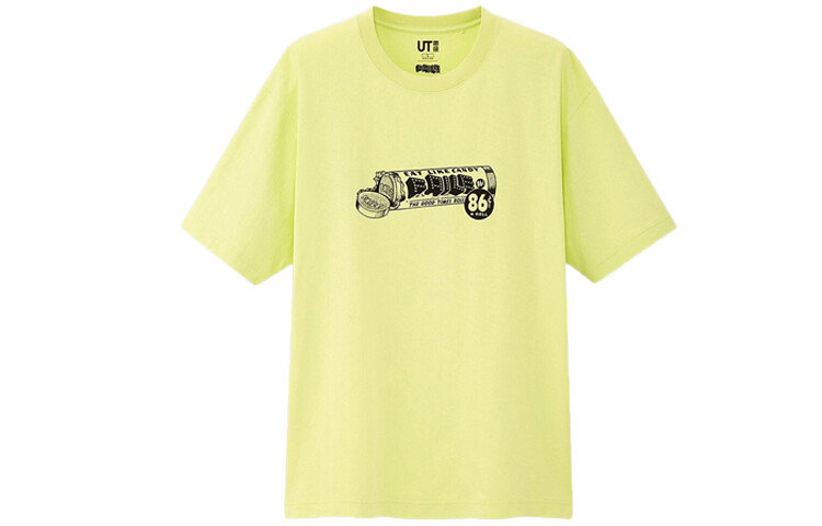 Футболка унисекс светло-желтая Uniqlo, светло-желтый — фото 2