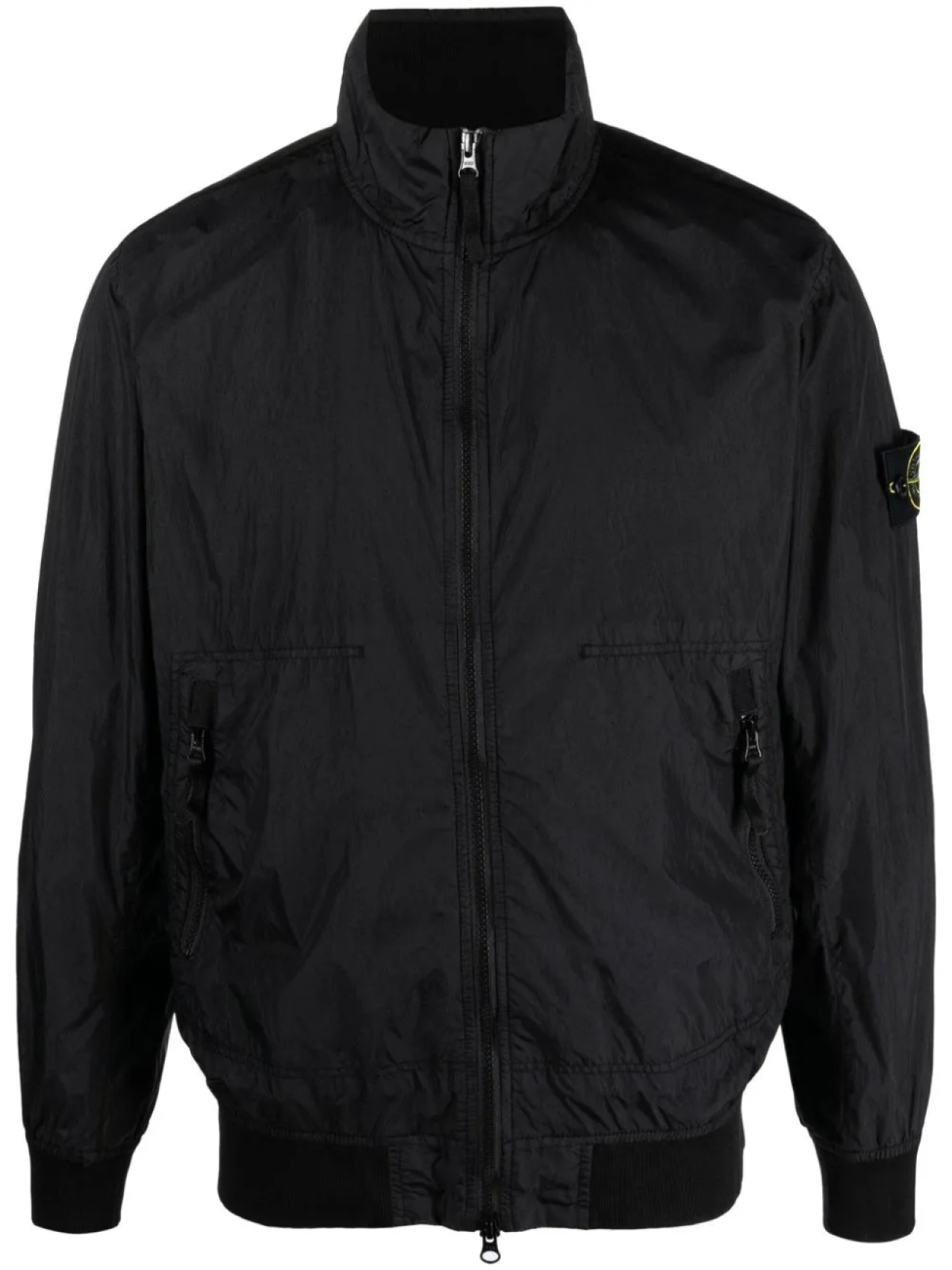 

Stone Island легкая куртка с высоким воротником, черный