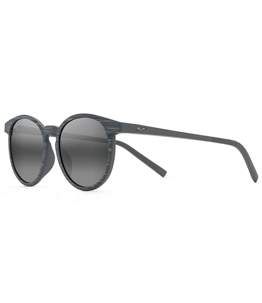 

Maui Jim Kiawe PolarizedPlus2 круглые солнцезащитные очки 53 мм, серый