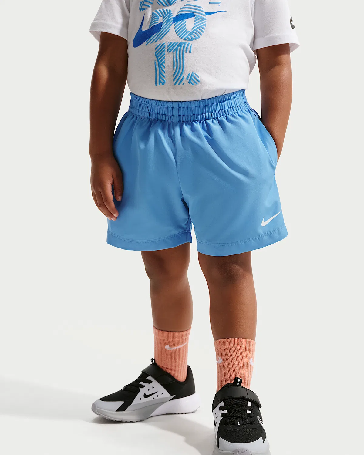 Детские шорты Nike Toddler Dri-FIT Icon Woven, University Blue — фото 2