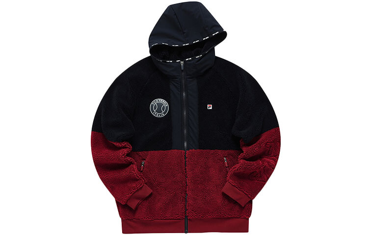 

Спортивная флисовая куртка мужская ржаво-красный Fila