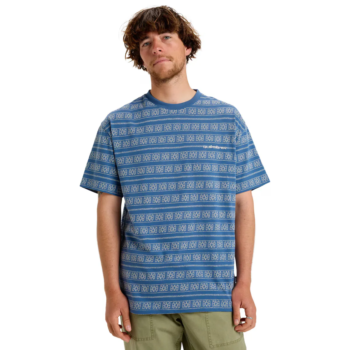 

Мужская футболка Quiksilver Tilebloom, синий