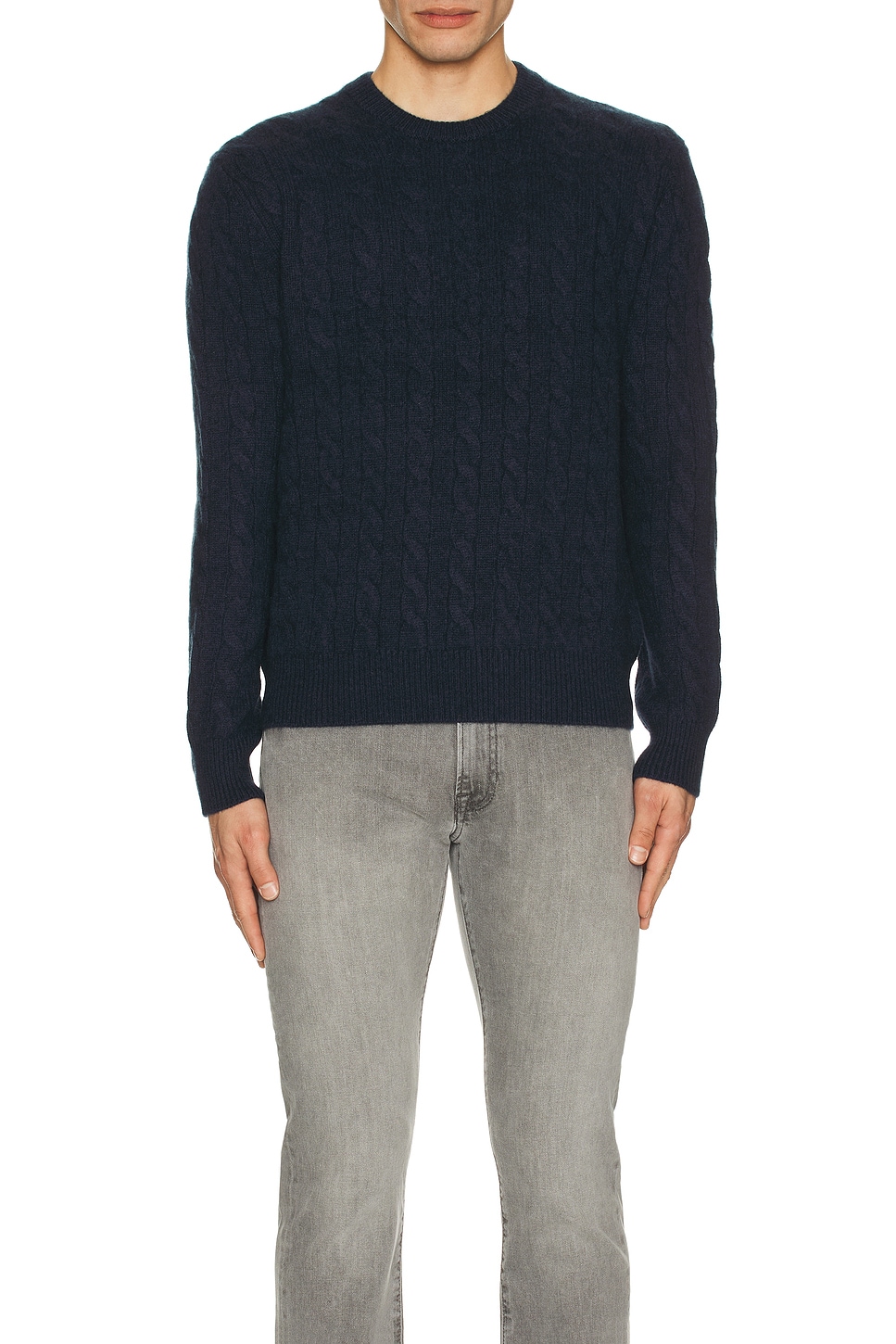 

Кашемировый свитер с косами Club Monaco, Navy