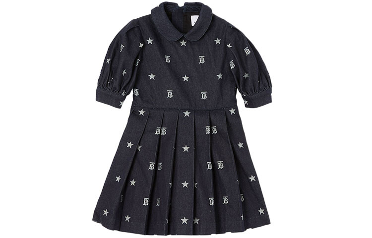

Детское платье Burberry Kids, цвет Dark Blue