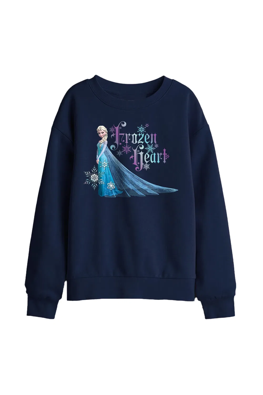 Детский свитшот с Эльзой Disney, темно-синий