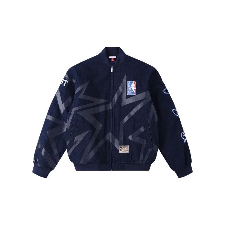 

Mitchell Ness Куртка Unisex Black Baseball Collar Moderate Pilot