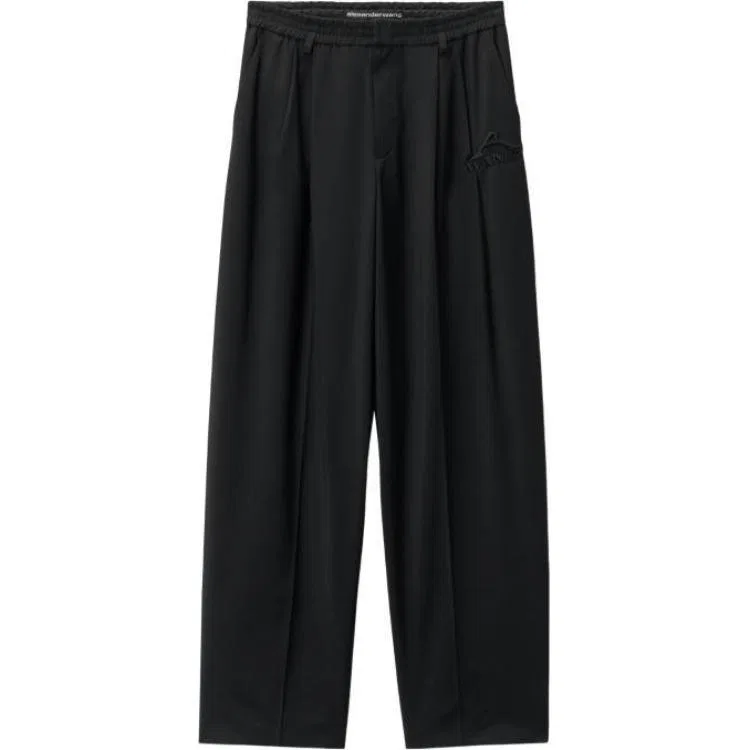 Брюки зауженные на резинке Alexander Wang, Black