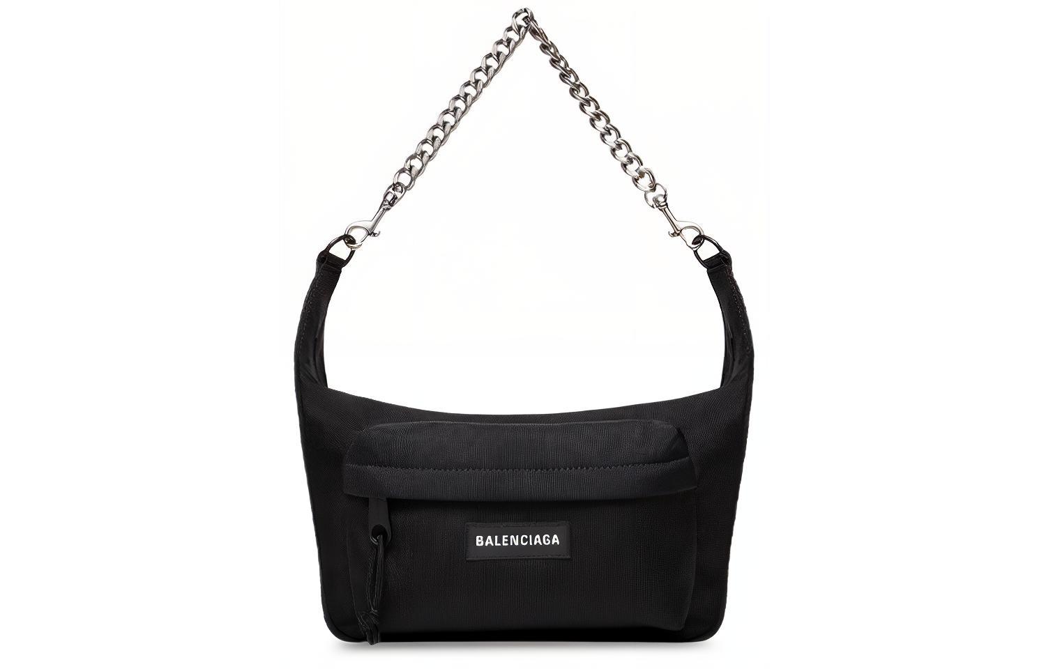 

Полиамидная женская сумка через плечо Balenciaga черная