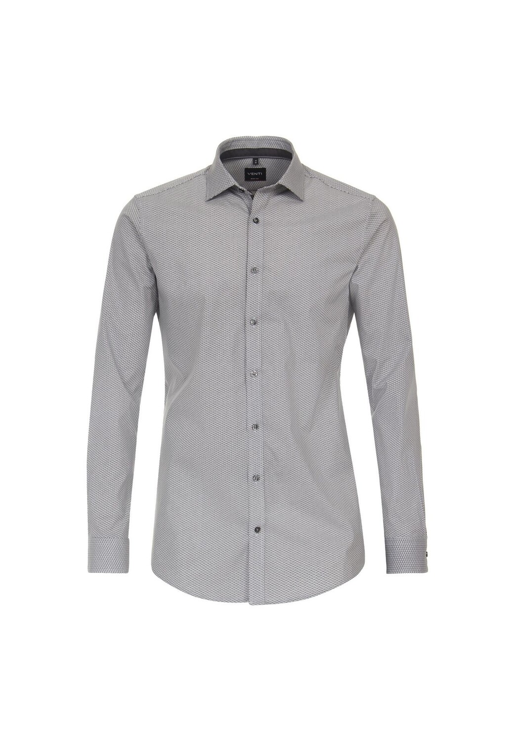 

Мужская деловая рубашка с принтом, облегающая боди Venti, черный