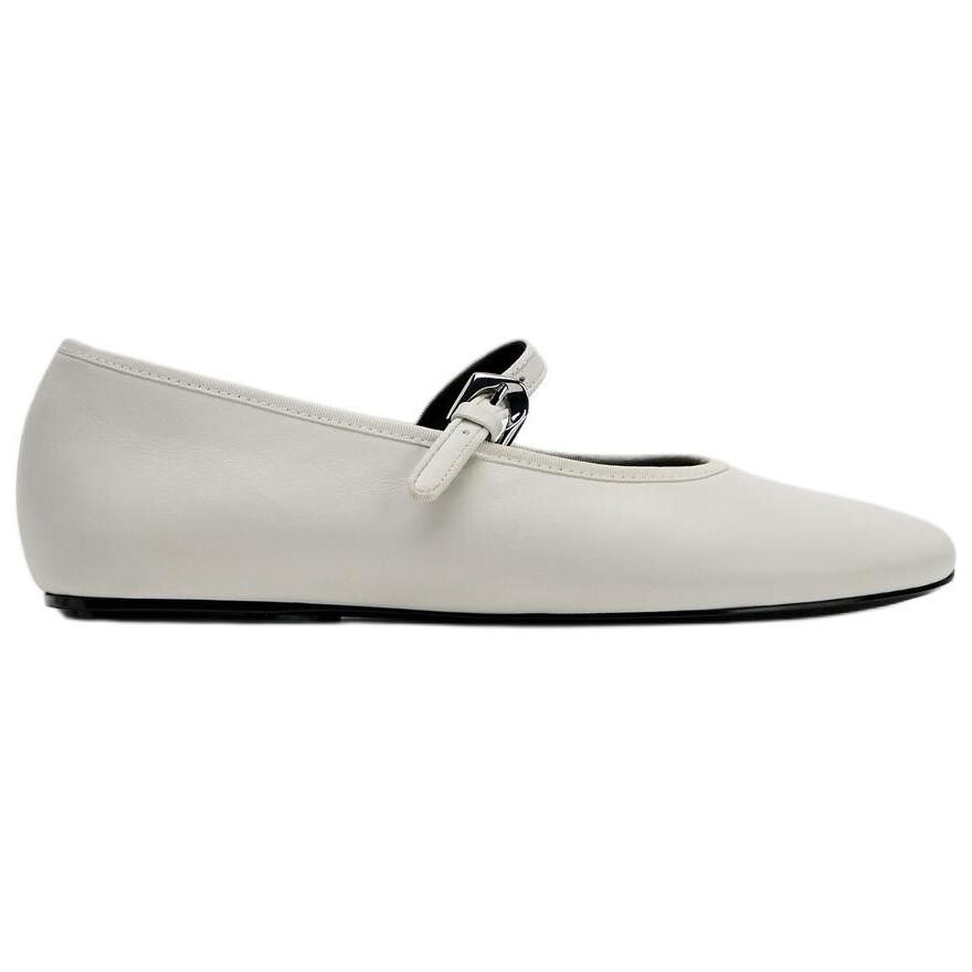Туфли женские повседневные Women's Casual Shoes Women's Zara, белый — фото 2