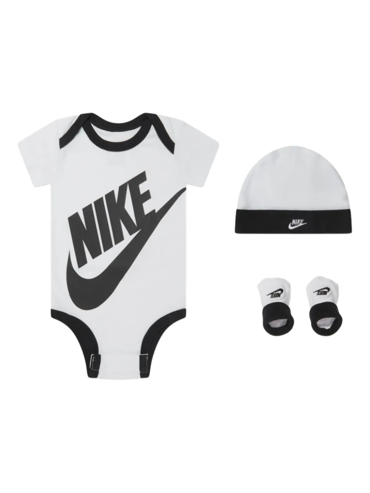

Детский комплект из хлопка с логотипом Nike Kids, белый