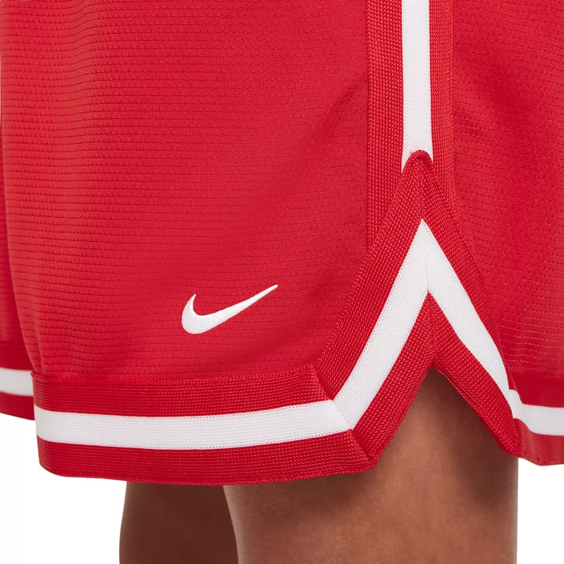 Баскетбольные шорты Nike Dri-FIT DNA 5 дюймов для мальчиков, цвет University Red/White — фото 4