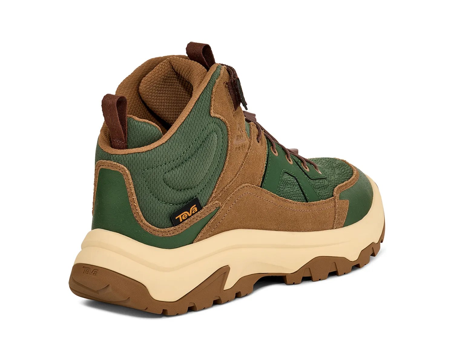 Ботинки Teva Hurricane Daybreaker Waterproof Hiking Boot - Men's, темно-коричневый/зеленый — фото 4