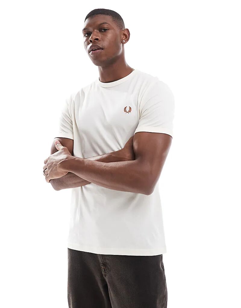 

Футболка Fred Perry – Ringer в цвете Off White
