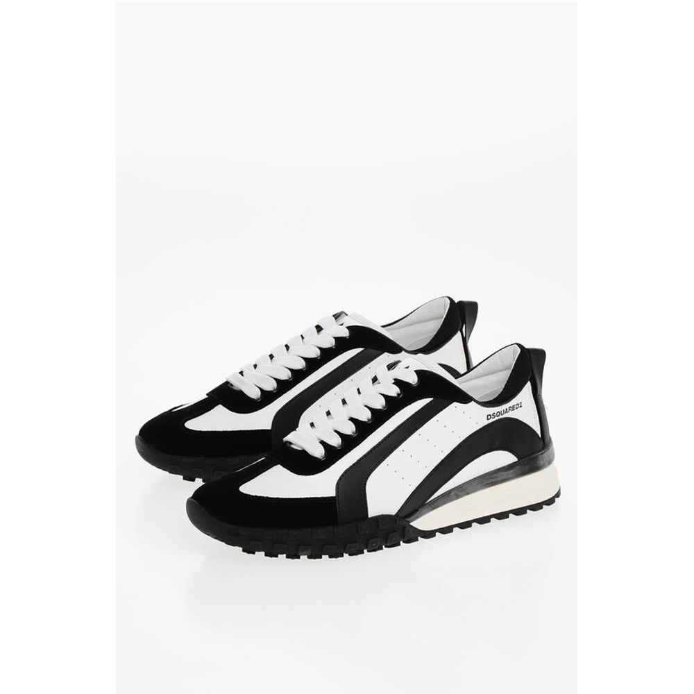 

Кроссовки LEGEND из кожи с замшевыми деталями Dsquared2, черно-белое