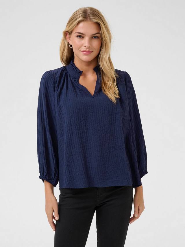 

Топ Lena с вырезом-капелькой KAFFE, Blue