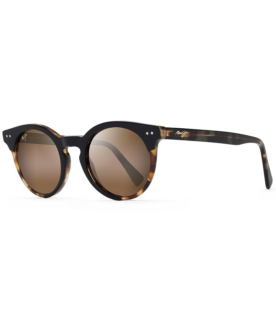 

Круглые солнцезащитные очки Maui Jim Upside Down Falls PolarizedPlus2 49 мм, коричневый