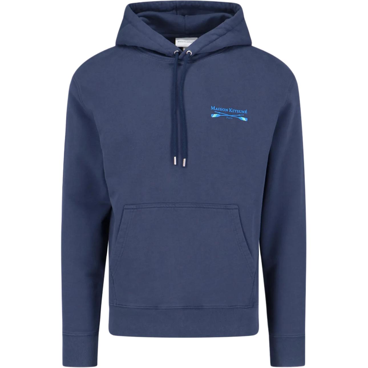 

Толстовка с вышитым логотипом Oars Maison Kitsune, синий