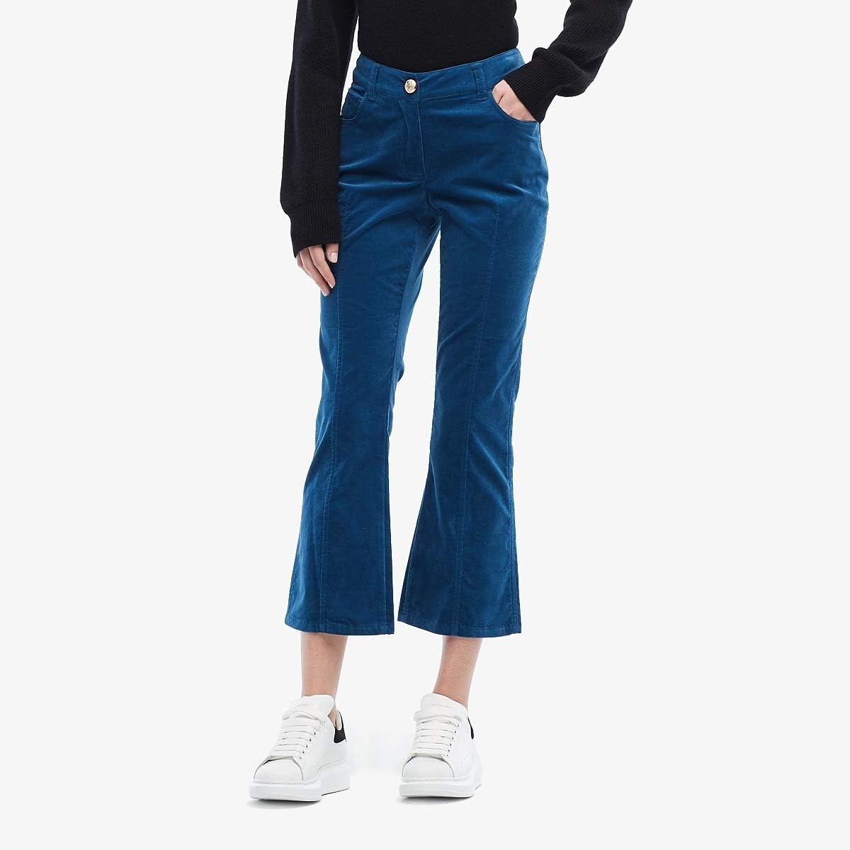 

Джинсы Derek Lam 10 Crosby Cropped Flare Jean Trousers, цвет Slate Blue