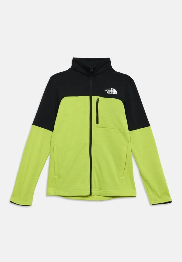 Походная флисовая куртка-средний слой, The North Face, Black/Fizz Lime — фото 3