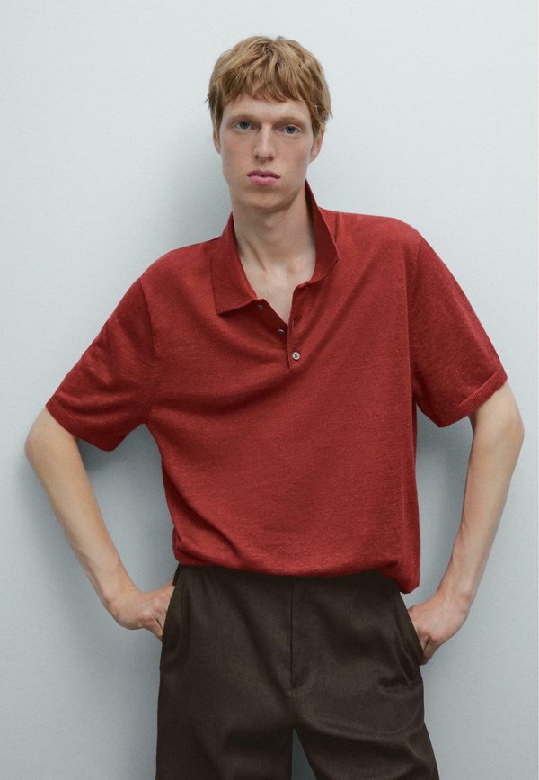 

Рубашка поло Massimo Dutti, оранжевый