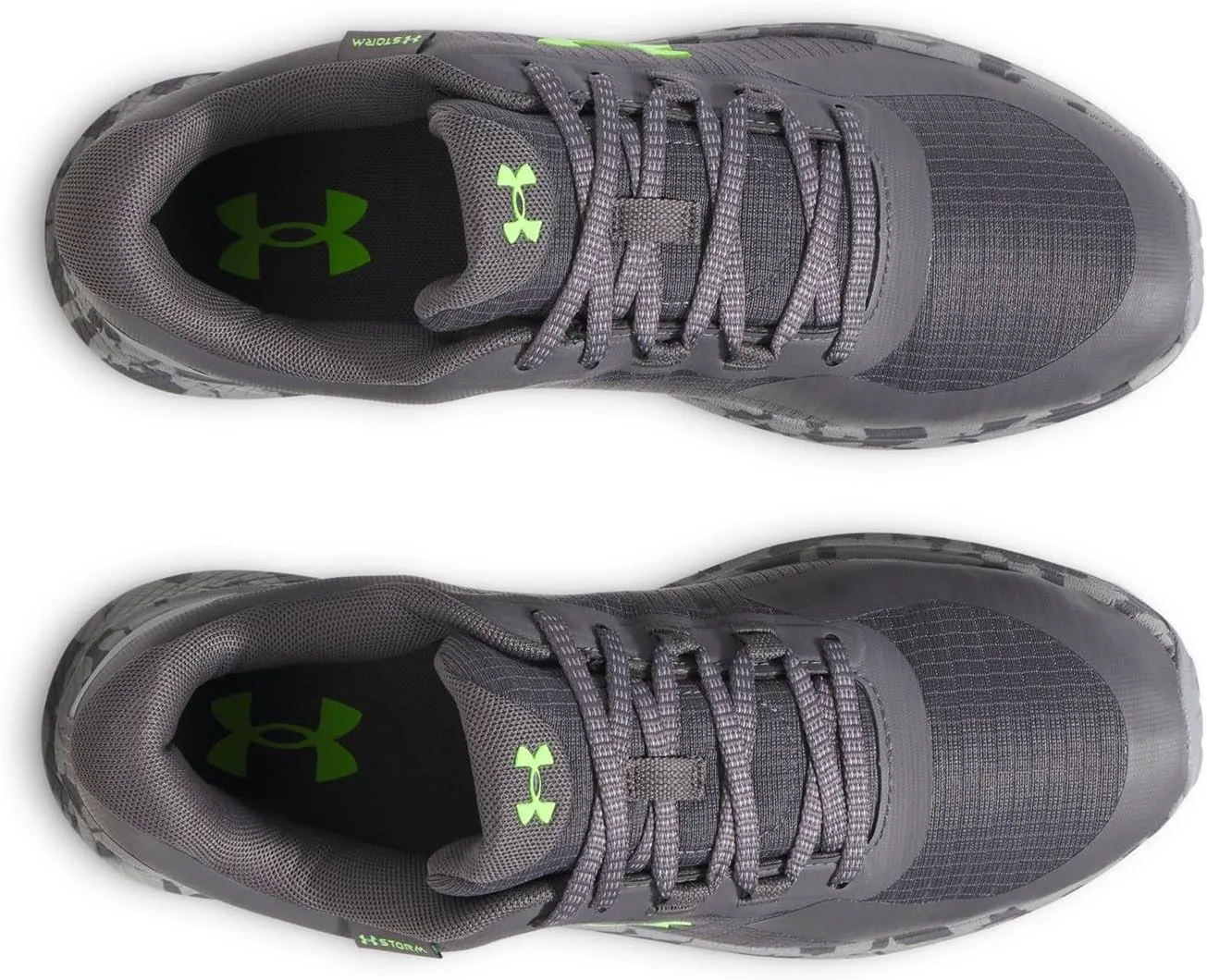 Мужские трейловые кроссовки Under Armour Charged Bandit Trail 3 с защитой от дождя, зеленый — фото 3