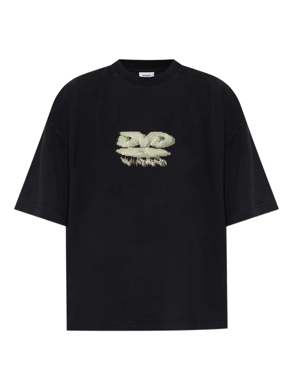 

Футболка с графическим принтом VETEMENTS, черный