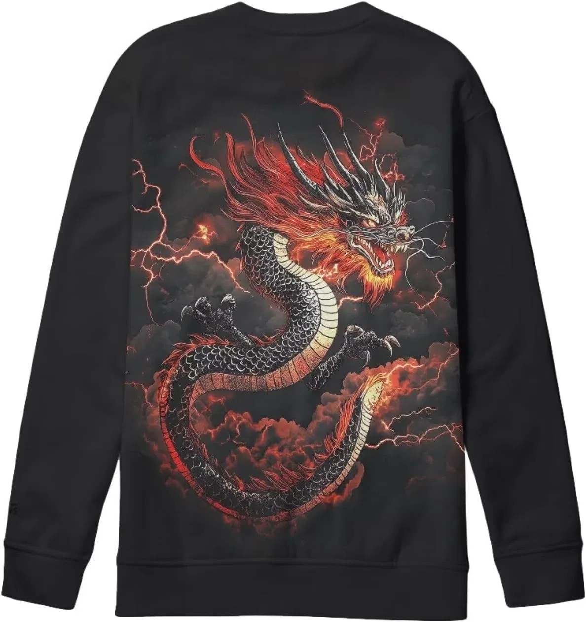 Детский свитшот, дракон, ZPINXIGN, Dragon Black — фото 4