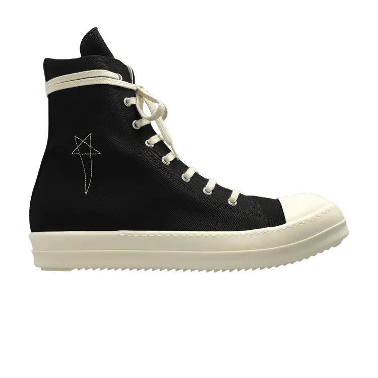 

Кроссовки Rick Owens Concordians DRKSHDW Overdyed Denim High, Black Milk