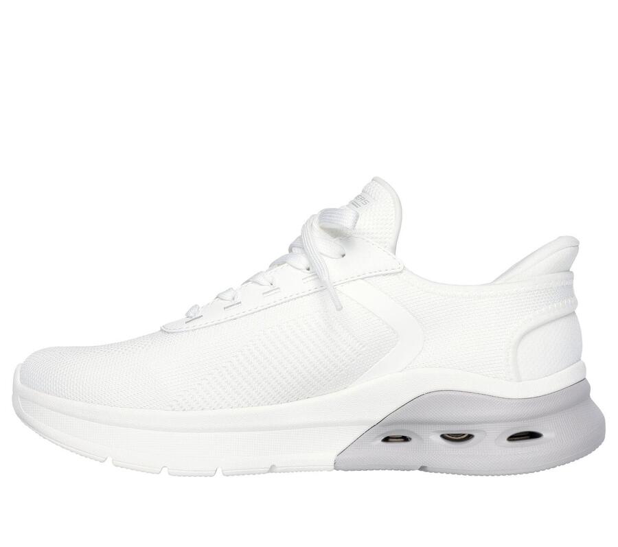 SKECHERS Мужские кроссовки BOBS ARC WAVES 2.0 Slip-On белого цвета — фото 4