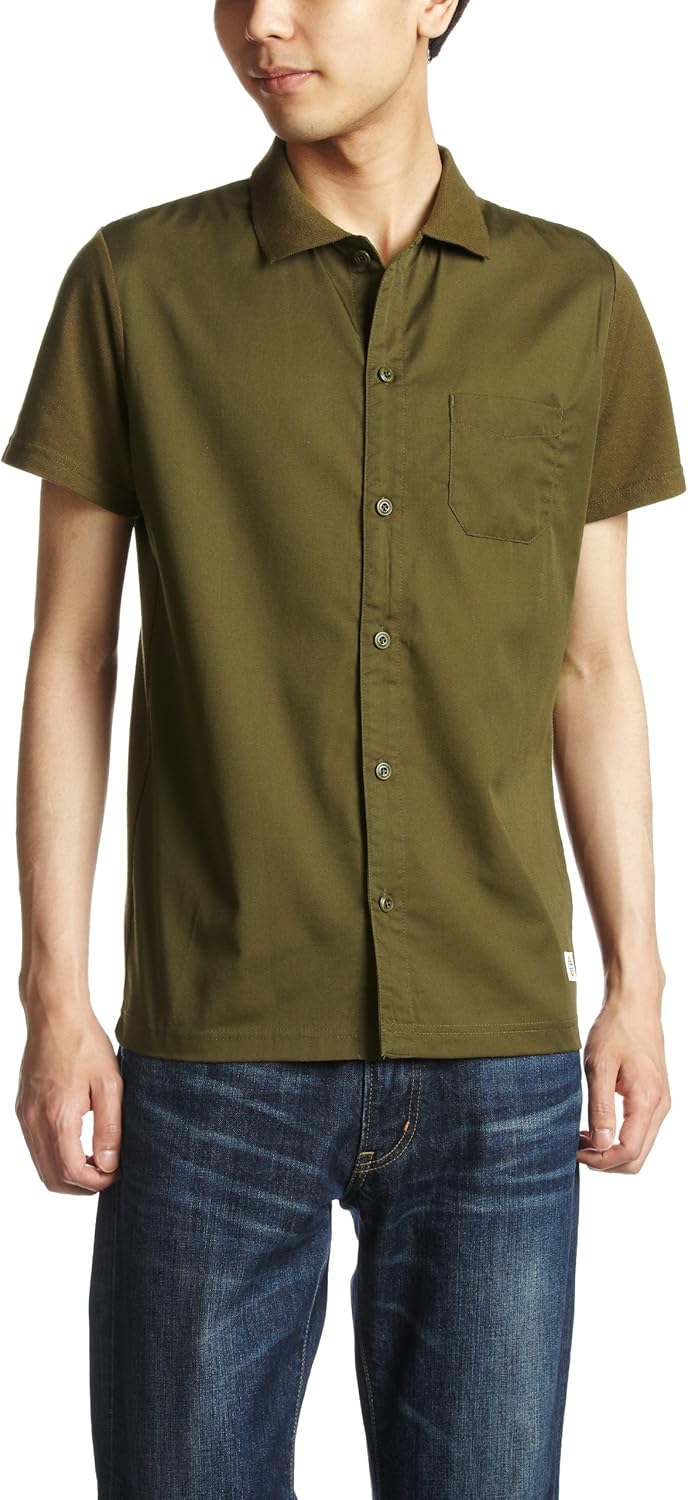 

Поло Dickies Front Thin TC Twill Full Open Polo Shirt с вышивкой, зеленый